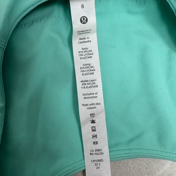 Lululemon Align High Neck Tank Crop Nulu Wild Mint Size 8 - Picture 4 of 11
